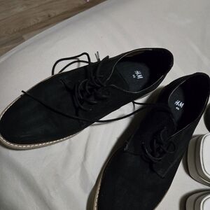 H&M Men's Black Derby Shoes
